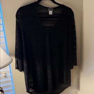 Jordan Taylor Black Sheer Top